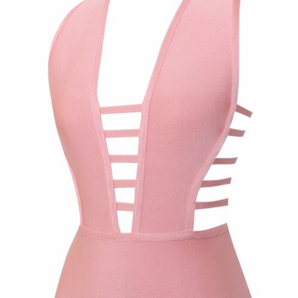 Daya pink cutout detail Bandage Dress - Picture 7 of 8